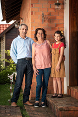Fototapeta premium Retratos três gerações