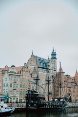 Fototapeta premium Pirate ship in Gdansk, Poland