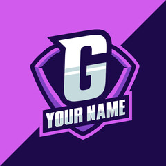 G Letter Gaming Esport Logo Design Template Inspiration