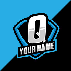 Q Letter Gaming Esport Logo Design Template Inspiration