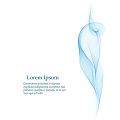 Abstract vector background, blue wavy lines for brochure, website, flyer design.