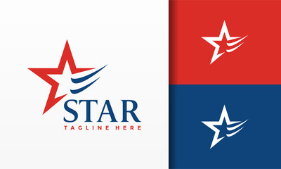 Obraz na płótnie Canvas sparkling star logo