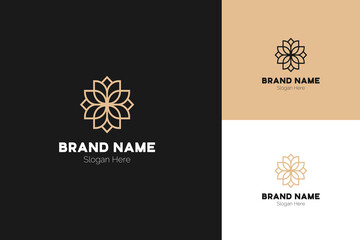 Lotus Logo Design. Lotus Flower Logo Vector. Lotus Spa Logo Template. Flower Logo Design