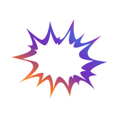 Explosion doodle icon. Hand drawn sketch. Vector illustation.