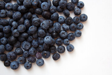Blueberries isolated on white background