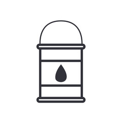 paint bucket line style icon vector design