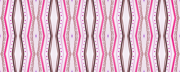 Seamless American Pattern. Pink Ethnic Chevron. 