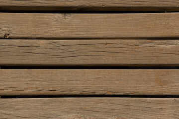 Old wood planks horizontal background top view