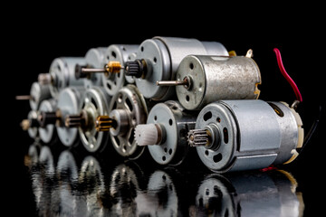 Small electric motors for driving electrical devices. Electric accessories for repairing power...