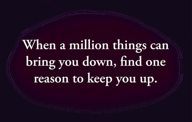 Inspire quote on a black background 