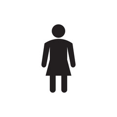 woman icon on white background