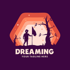 Kids dream in the night logo
