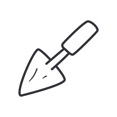 spatula line style icon vector design