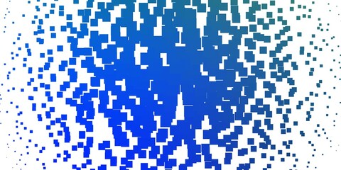 Light Blue, Green vector template in rectangles. Abstract gradient illustration with colorful rectangles. Pattern for websites, landing pages.