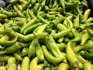 fresh and organic hot peppers