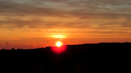 Sunset, in the beautiful Peak District