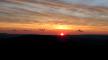 Sunset, in the beautiful Peak District