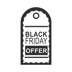 black friday, tag price offer sale market design icon silhouette style