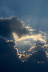 flying over the sea. clouds over the sea. sky and clouds. blue sky with cloud. Natural sky beautiful blue and white texture background.