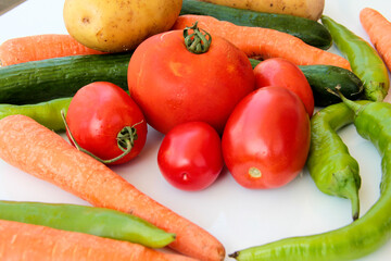 fresh and organic vitamin vegetables
