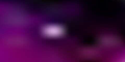 Dark purple, pink vector gradient blur pattern.