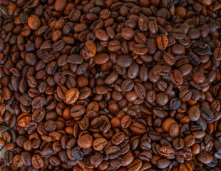A lots of coffie beans.