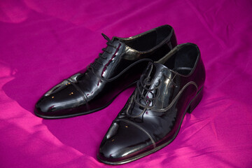 black shoes for the groom