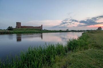 Medieval royal Castle in Kolo City near Warta river - Poland