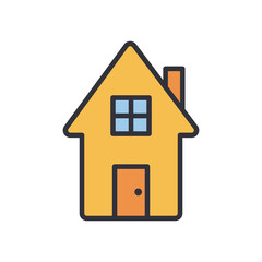 house line and fill style icon vector design