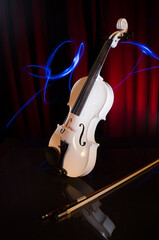 "The Spirit of Music" - A photo light painting of a violin and bow