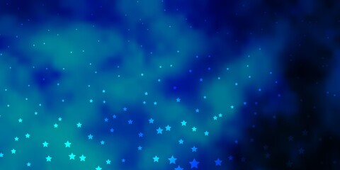 Dark BLUE vector pattern with abstract stars. Blur decorative design in simple style with stars. Pattern for websites, landing pages.