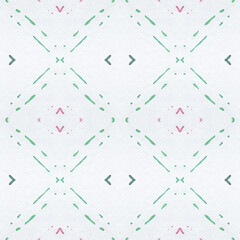 Drawn by Brush Mexican Pattern. Seamless 