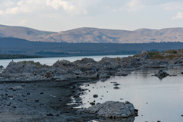 Mono Lake during colorful sunset, Mono County, California, USA