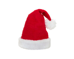Obraz na płótnie Canvas Christmas hat. Santa Claus red hat isolated on white background