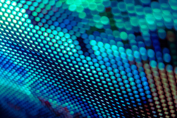 CloseUp LED blurred screen. LED soft focus background. abstract background ideal for design.