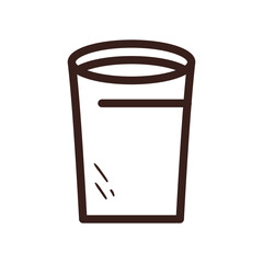 coffee mug line style icon vector design