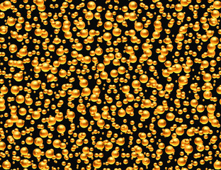 3D golden pattern. Geometric design  with shining beading. Golden beads background. Vector illustration. Print for web background, wrapping, decor,etc.  