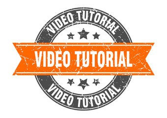 video tutorial round stamp with ribbon. label sign