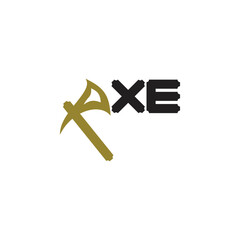 AXE letter logo design vector