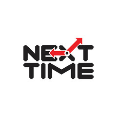 NEXT TIME logo design vector