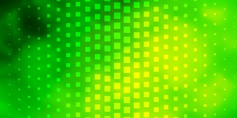 Light Green, Yellow vector layout with lines, rectangles. Colorful illustration with gradient rectangles and squares. Pattern for websites, landing pages.