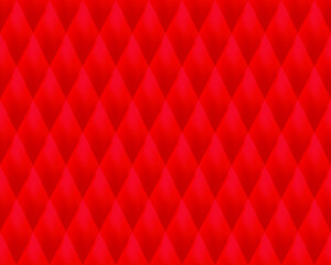 Red geometric background in origami style with gradient. Red vector polygonal rectangles illustration. Bright abstract rhombus mosaic background for design, print, web. Seamless vector.