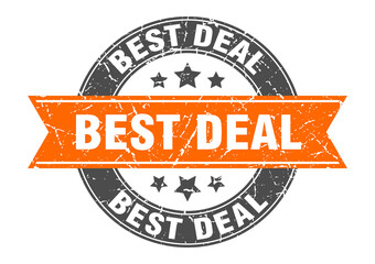 best deal round stamp with ribbon. label sign