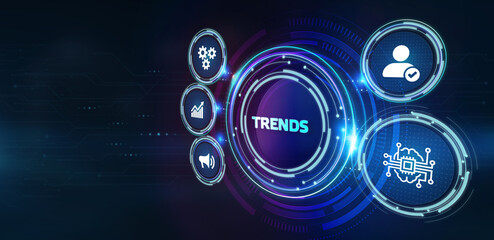 Business, Technology, Internet and network concept. Recent and latest trend.