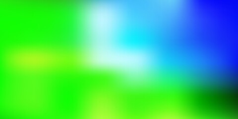 Light blue, green vector gradient blur background.
