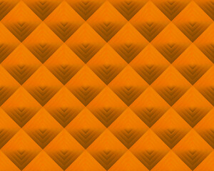 Fototapeta na wymiar Orange geometric background in origami style with gradient. Orange vector polygonal rectangles illustration. Bright abstract rhombus mosaic background for design, print, web. Seamless vector.