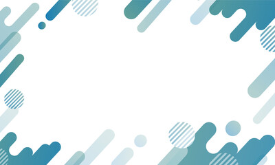 青色・幾何学模様の背景パターン素材