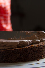 Preparación de pastel de chocolate