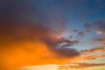 Fototapeta premium background of sunset golden clouds