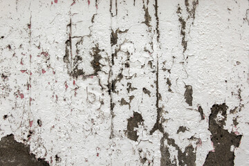 white weathered wall